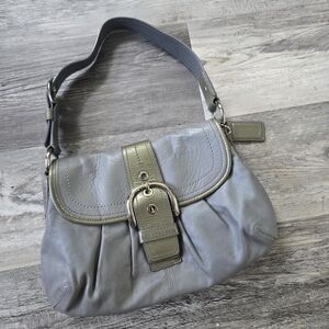 Coach 90s Y2k Soho Gray and Olive Bag